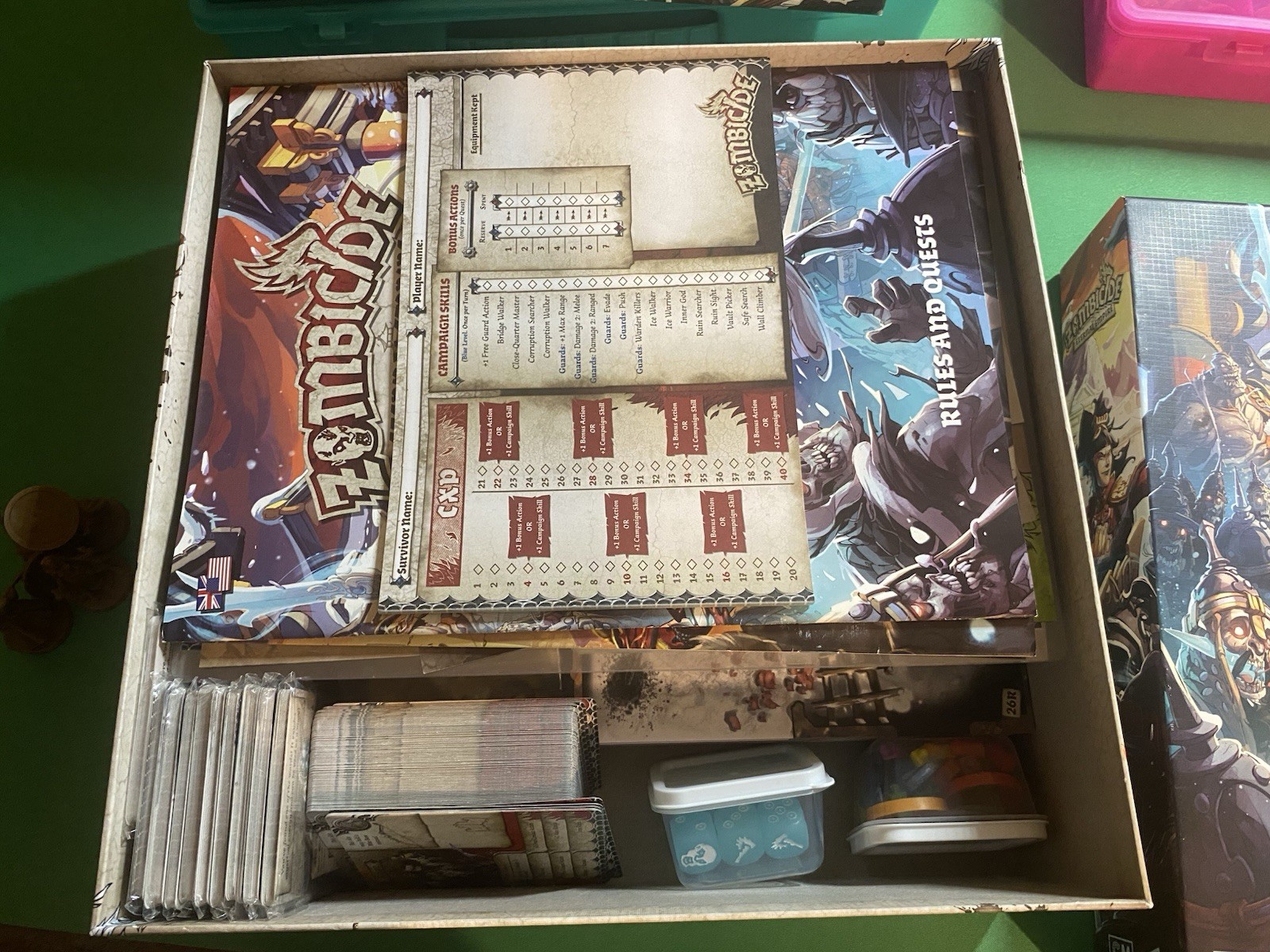 Zombicide White death W/Frozen Fortress, Timecrash, Eternal Empire, Plus More!