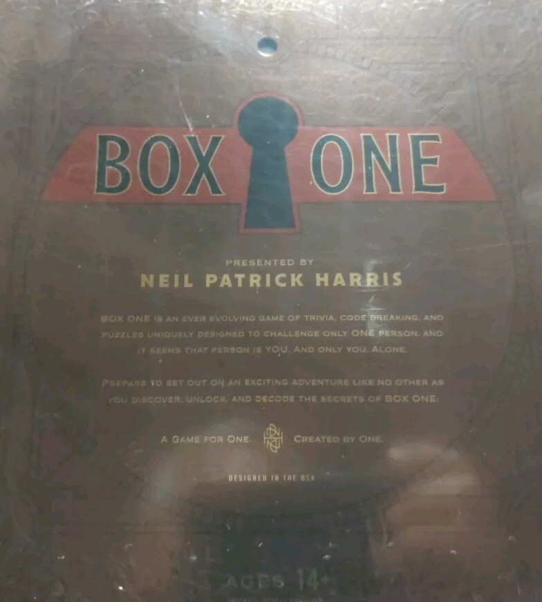 NEW Sealed Box One Board Game Neil Patrick Harris Trivia Codes Puzzles Discovery