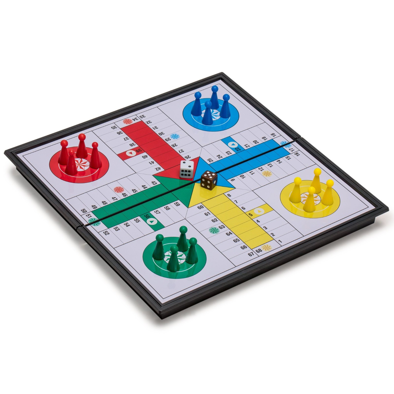 YMI Ludo Magnetic Folding Travel Board Game Set – 9.8″