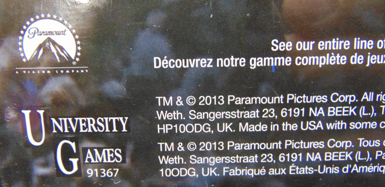 World War Z – 2013 Board Game University Games Zombies 2-4 Players Ages 12+ New