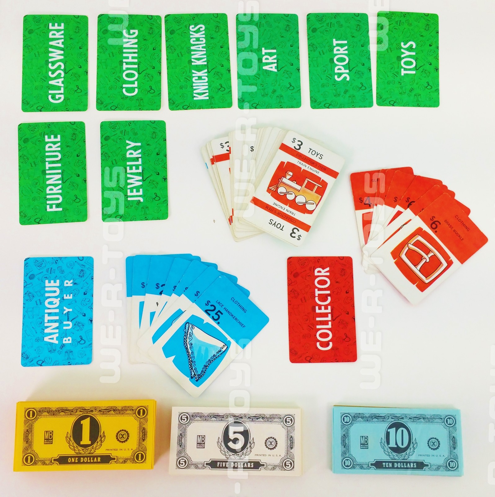 Going! Going! Gone! The Flea Market Auction Game 4621 Milton Bradley 1975 USED