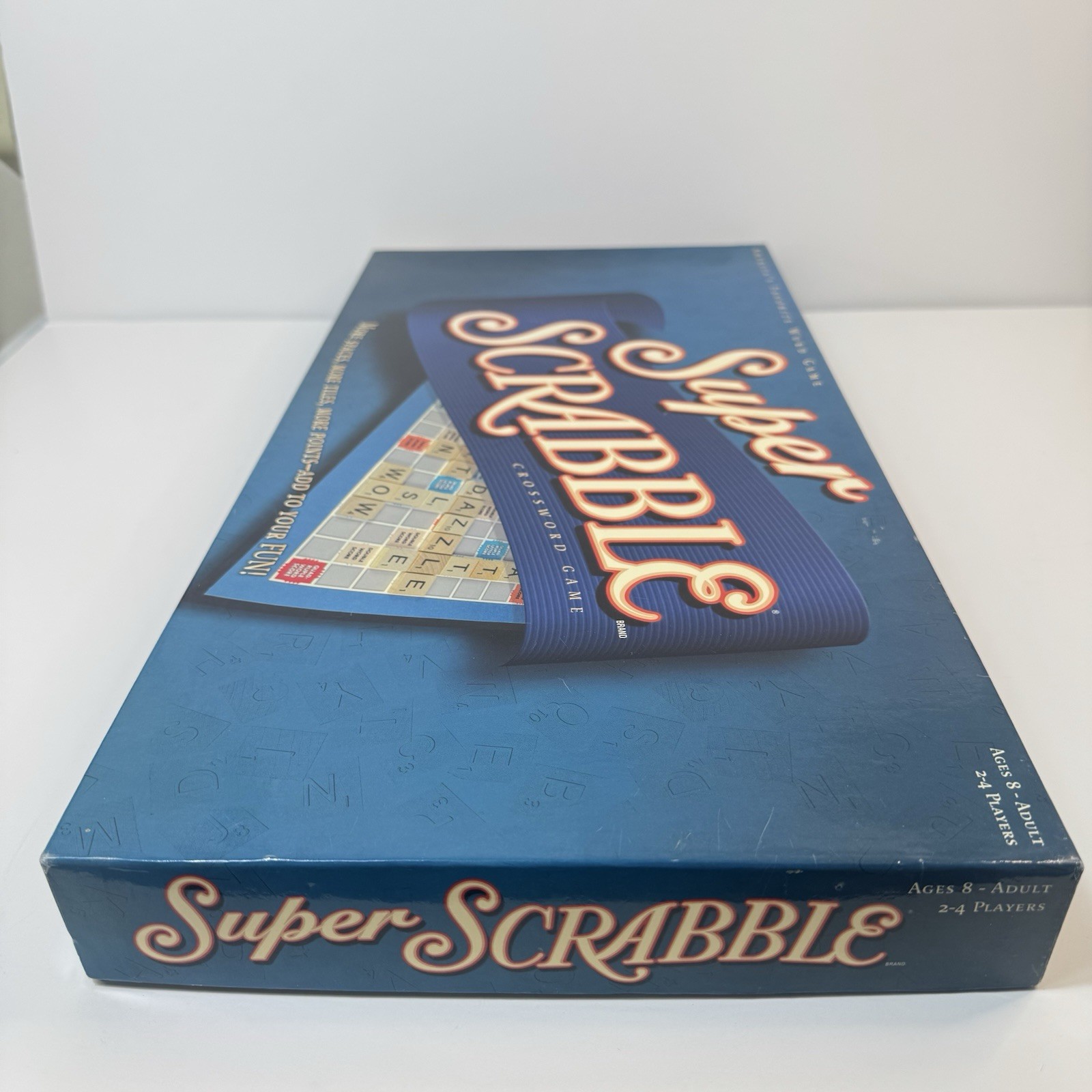 Super Scrabble Board Game by Hasbro – 2004 – 100% Complete with All 200 Tiles!