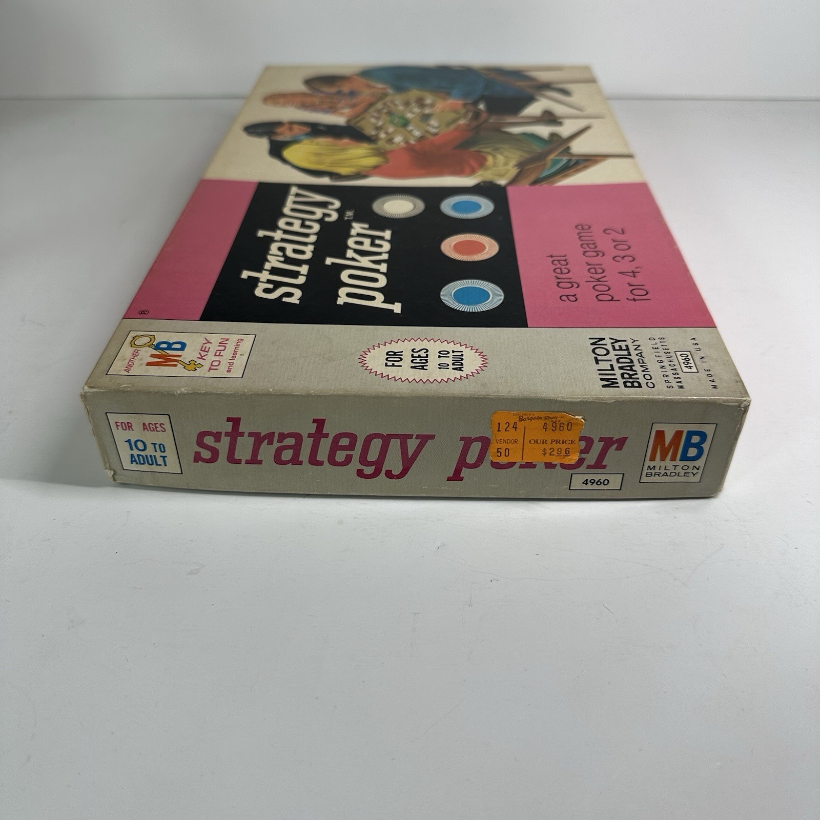 Vintage 1968 Strategy Poker by Milton Bradley #4960 Mint Condition And Complete