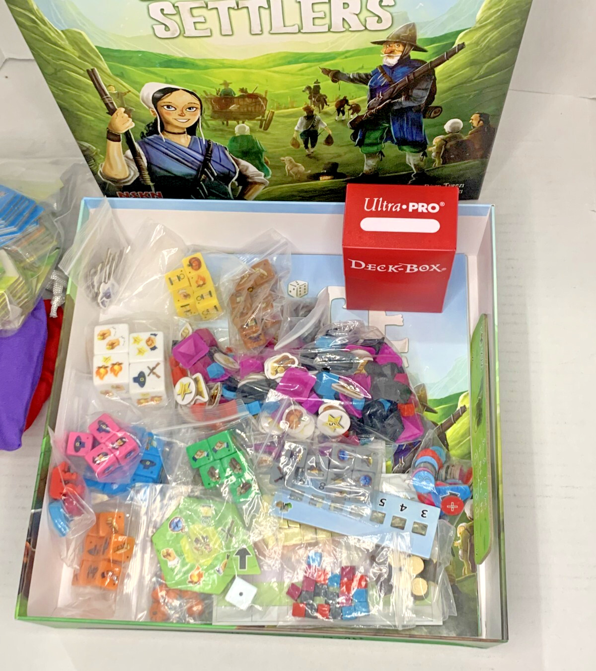 NSKN Boardgame Dice Settlers (Deluxe Ed) + Western Sea Kickstarter David Turczi