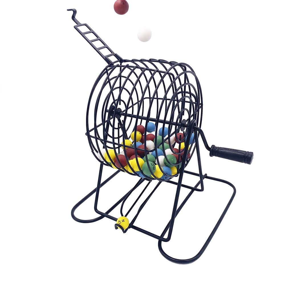 Multicolor Plastic Bingo Balls 75 Pack for Games, Raffles, and Parties