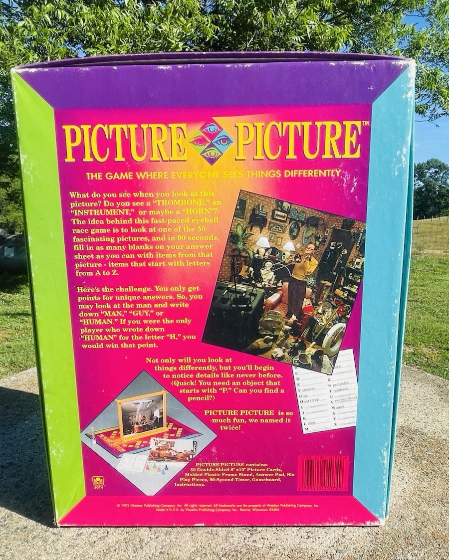 Picture Picture Game “Everyone Sees Things Differently” Golden, 1992, Age Adult