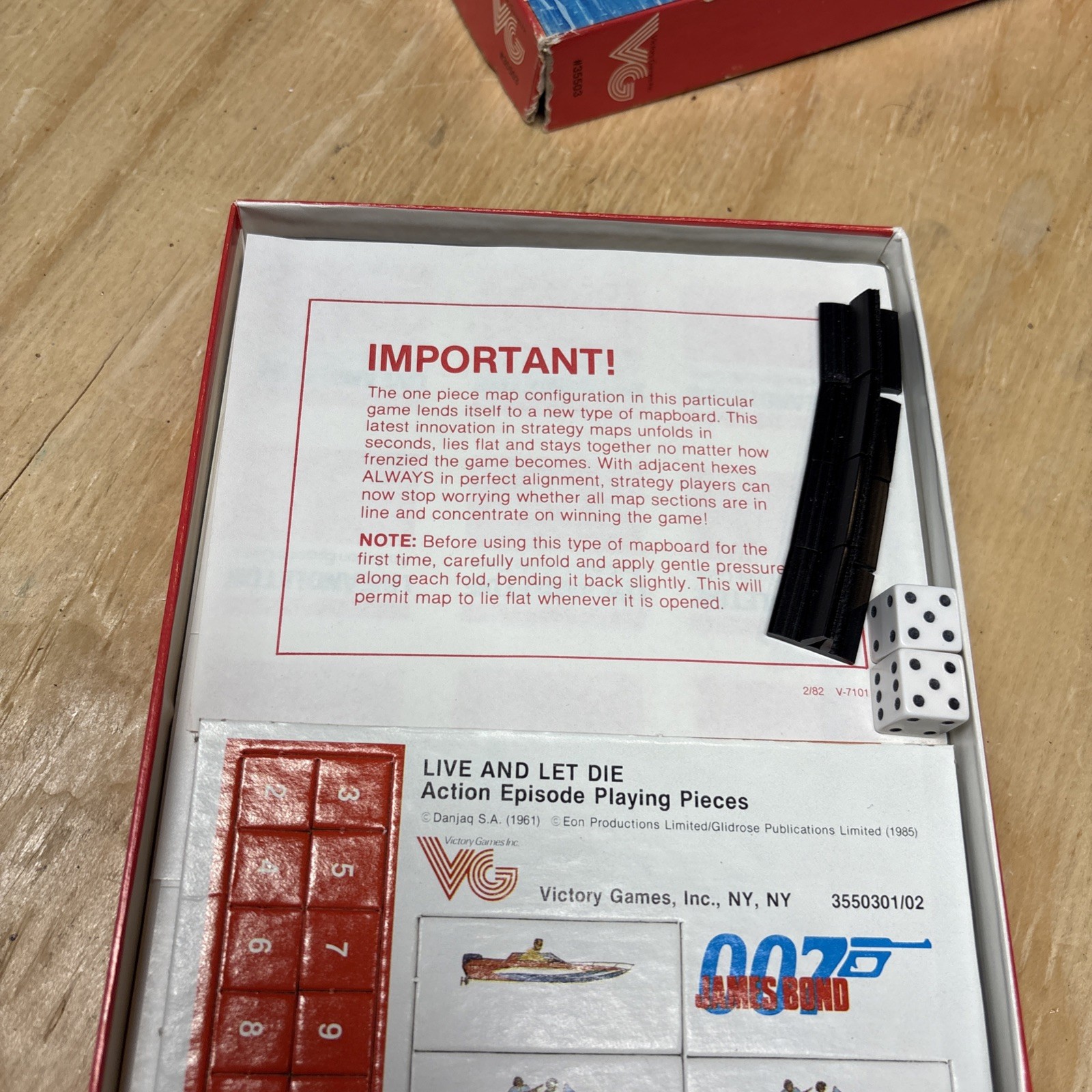 James Bond 007 An Action Episode Game Live and Let Die (1985) Victory Games NEW