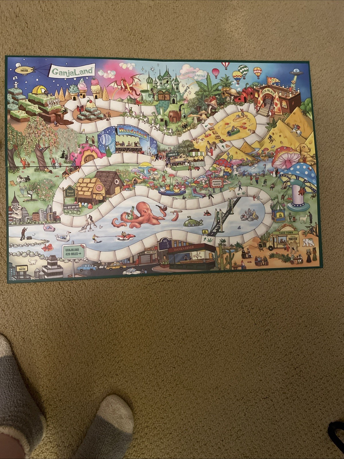 Ganjaland Board Game | An Epic Weed Adventure Adults Complete