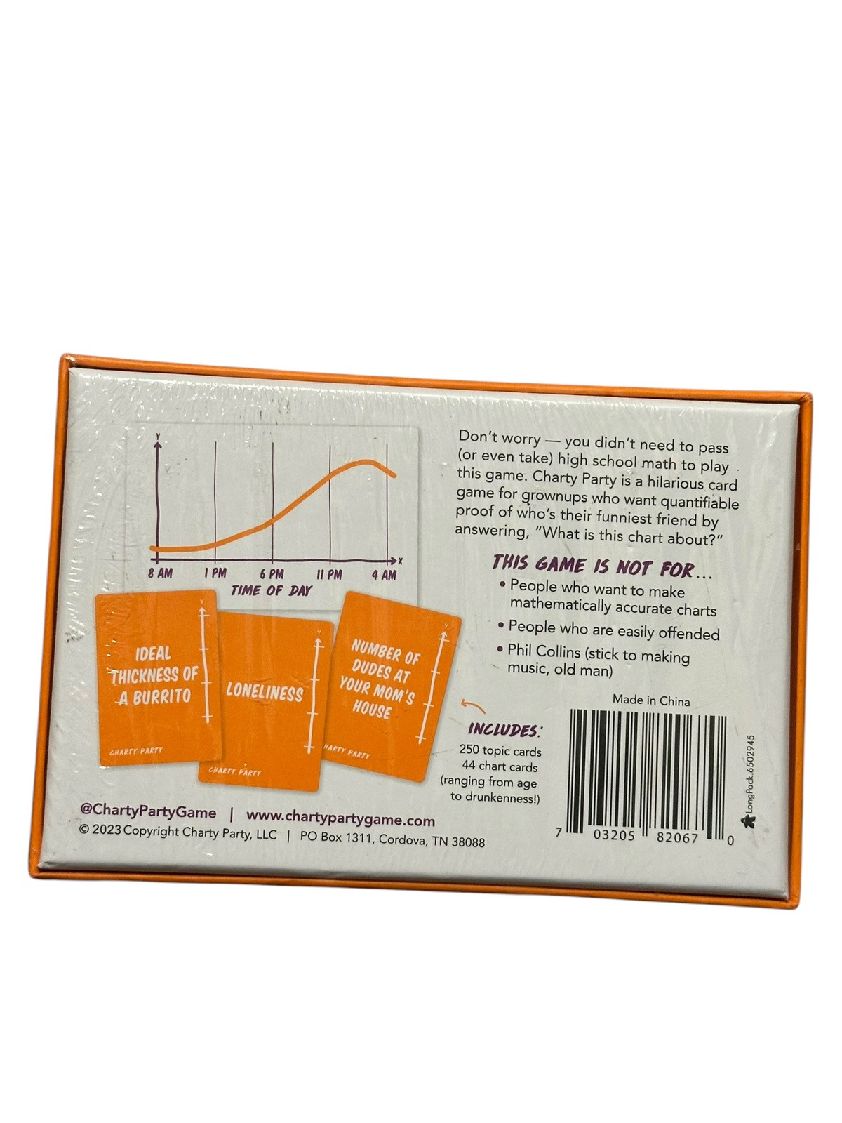 Charty Party The Game of Absurdly Funny Charts Adult Card Game New Quick Play