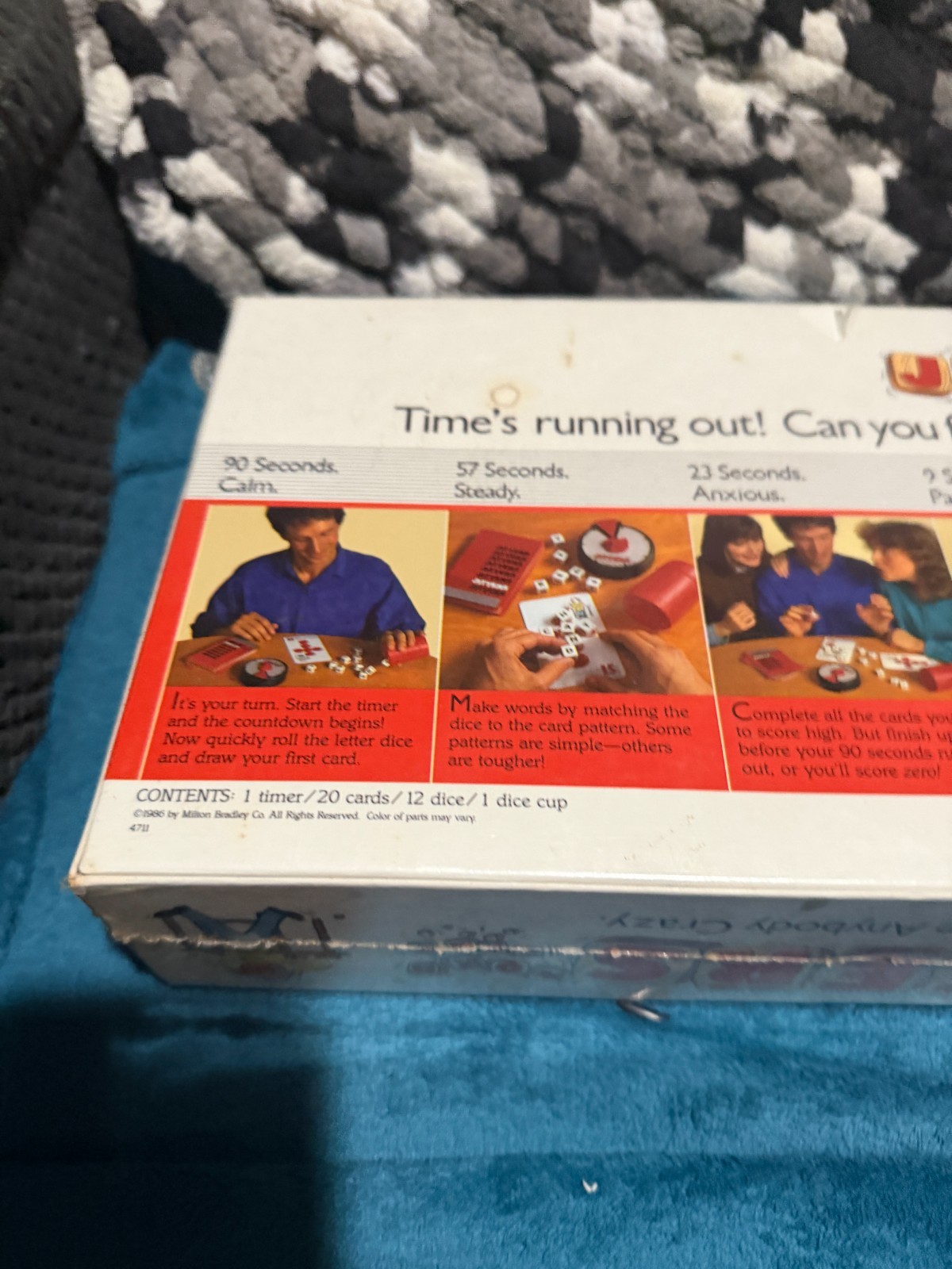 1986 Jitters Word Game by Milton Bradley Brand New Sealed Vtg Board Game