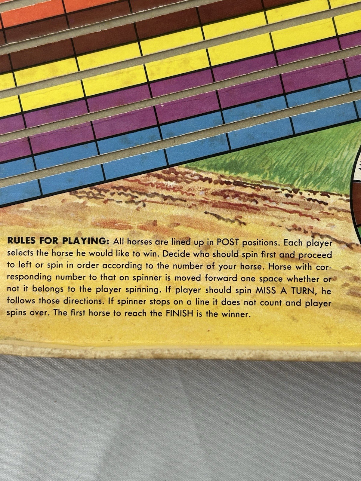Vintage 1961 Kentucky Derby Racing Game #4636