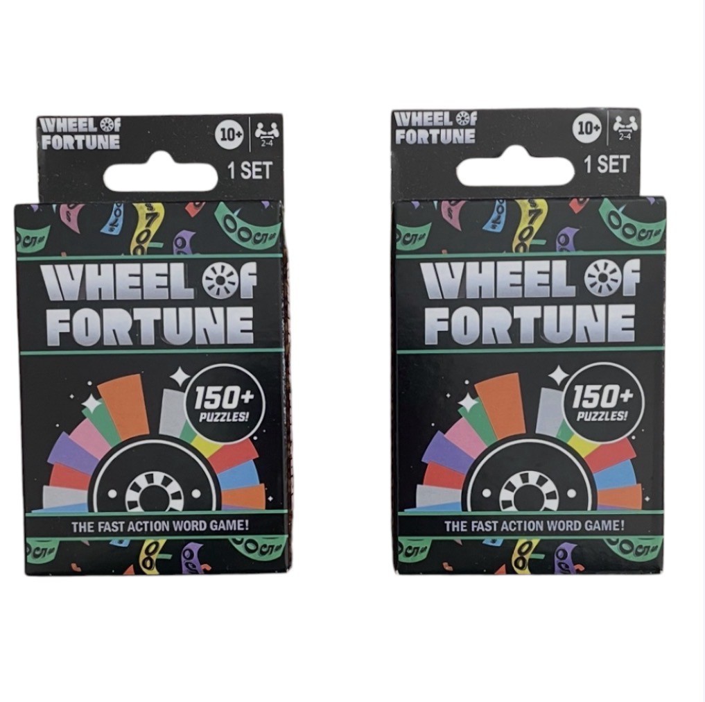 Wheel of Fortune MINI Fast Action Word Game 2-Pack Set