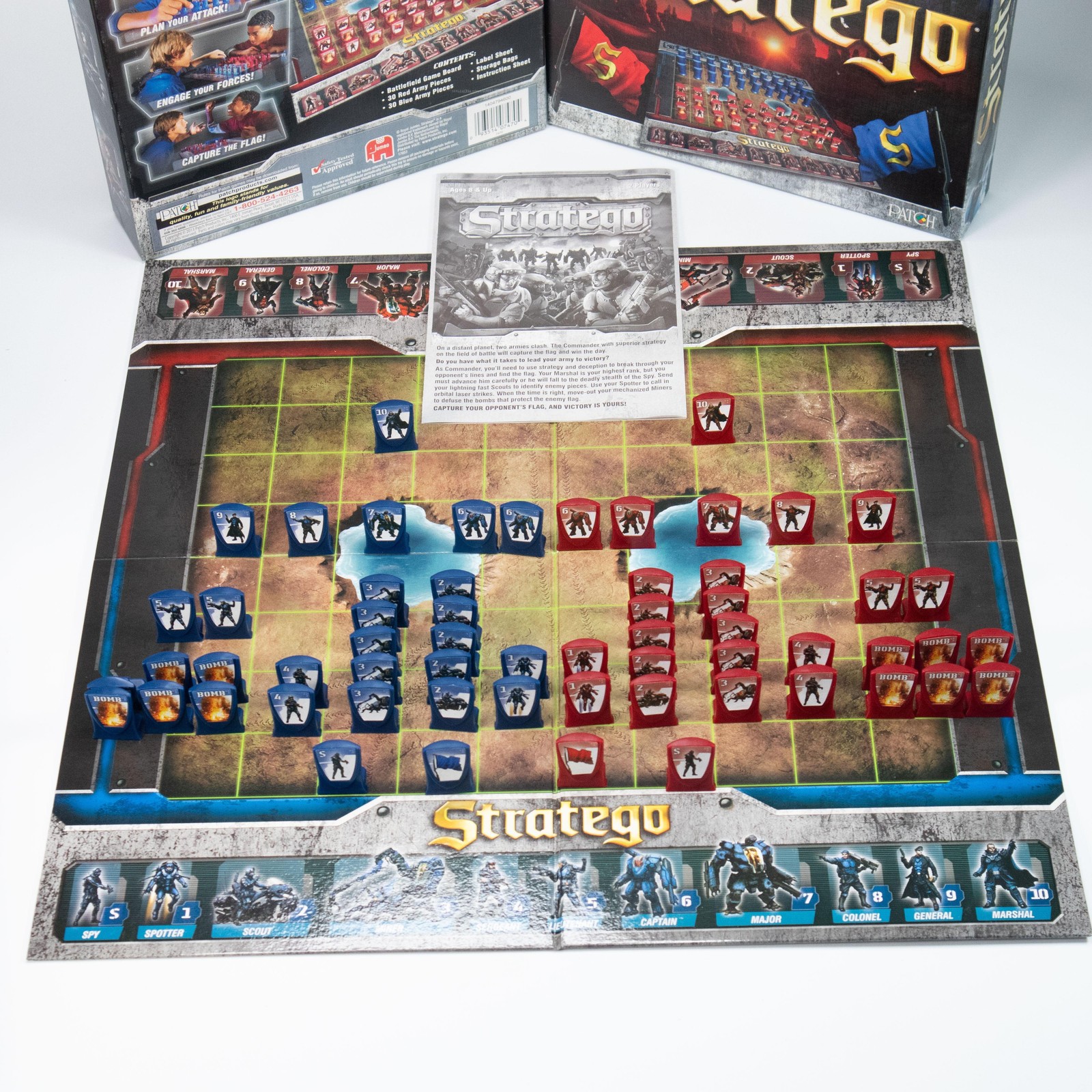 Patch Products Stratego Board Game Complete Battlefield Strategy 2013 Ages 8 Up