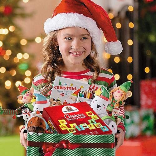 Christmas Educational Memory Match Game- 48 Durable Tiles By