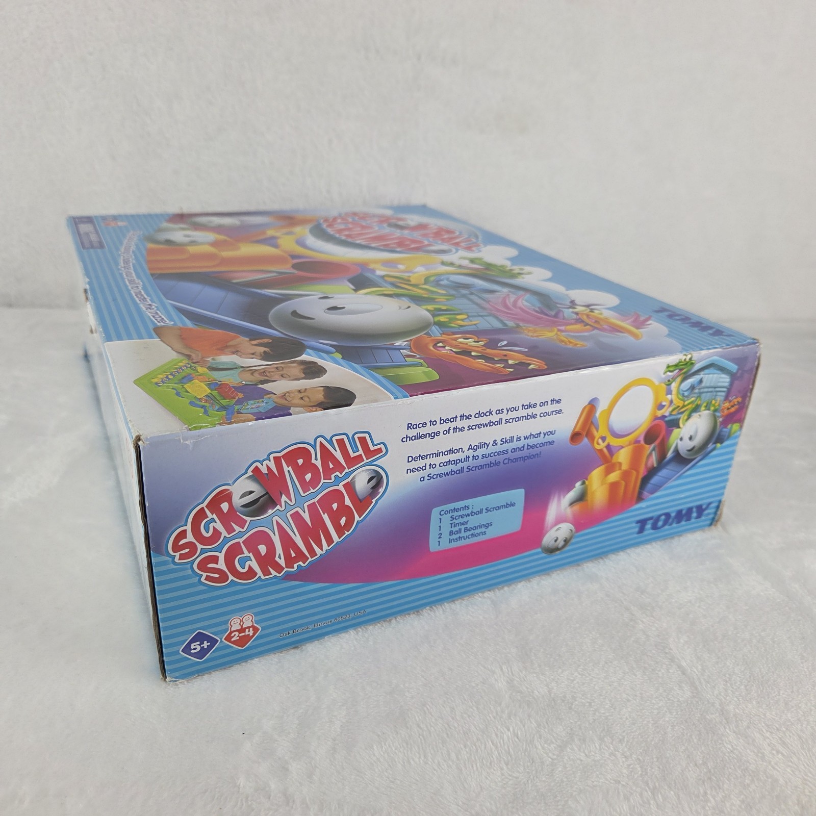 Tomy Tricky Bill Screwball Scramble Skill Game Timer Tested Complete w/ 2 Balls