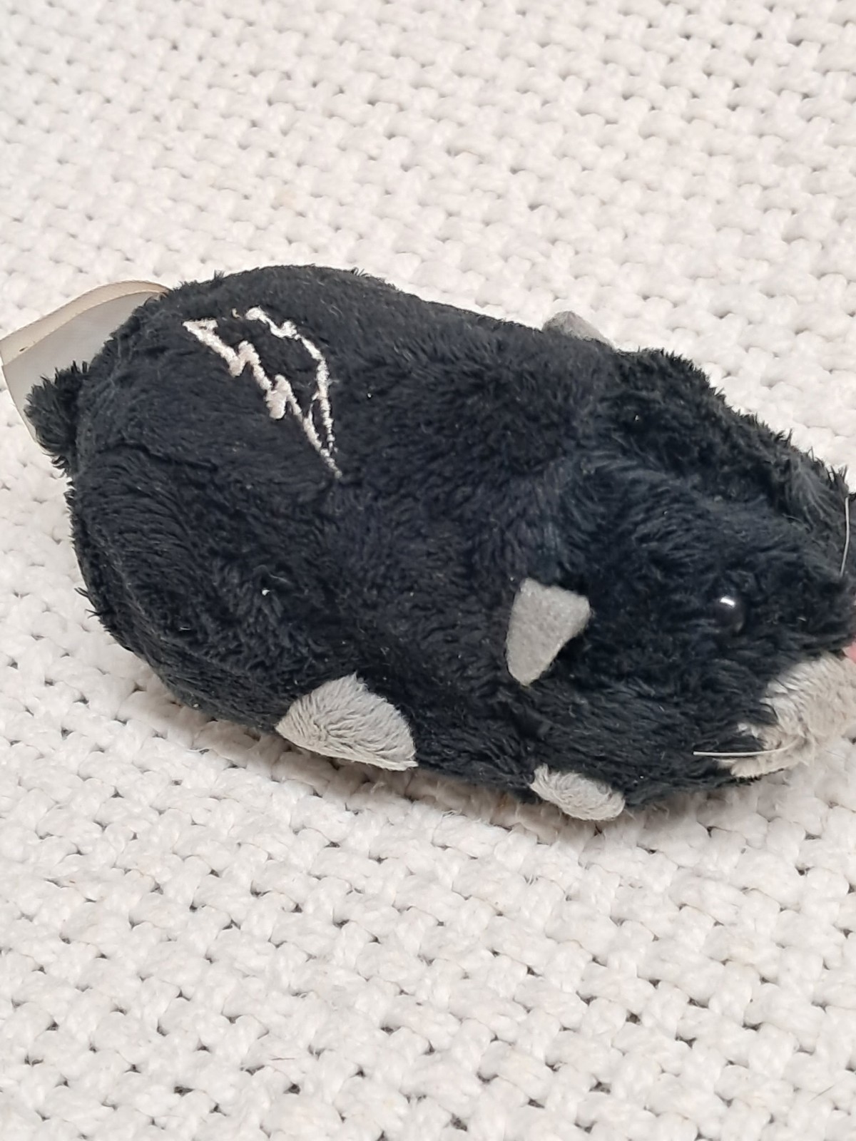 Zhu Zhu Pets black colored pink nose Electronic Hamster 2008 New batteries