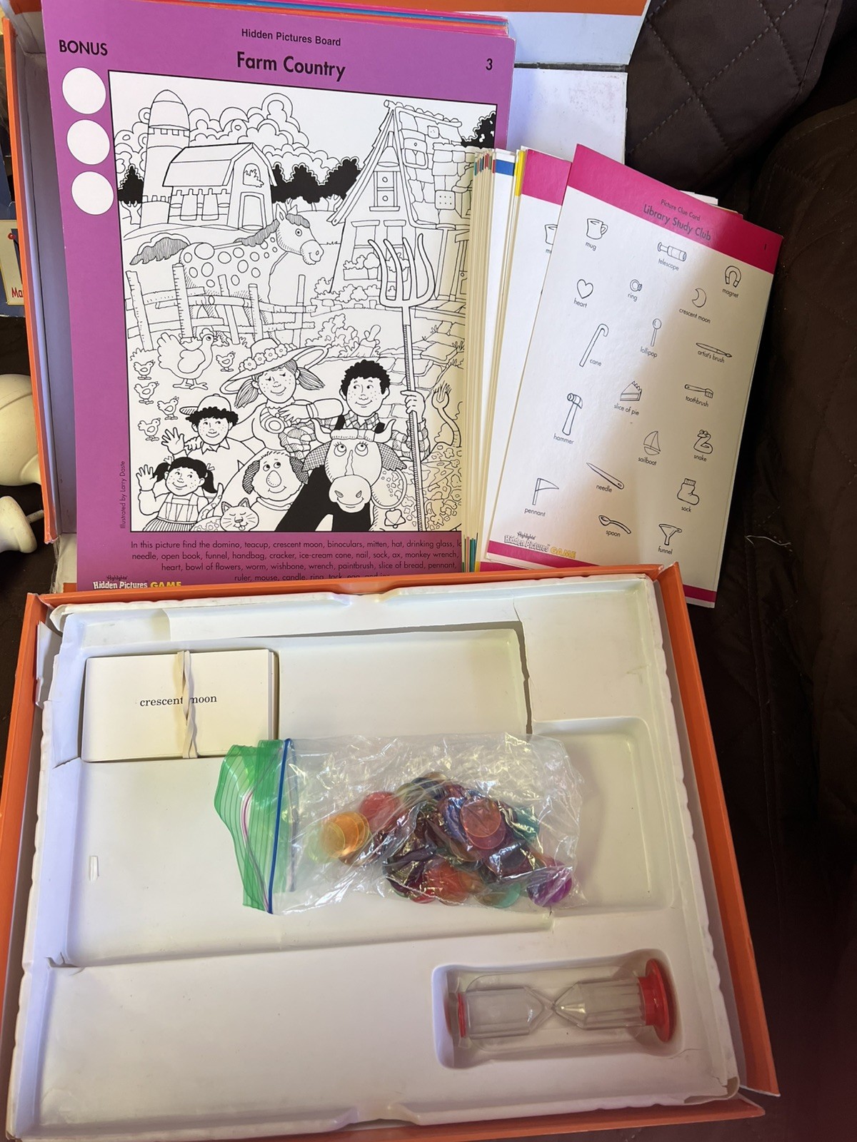 Highlights Hidden Pictures Family Childrens Board Game Almost Complete
