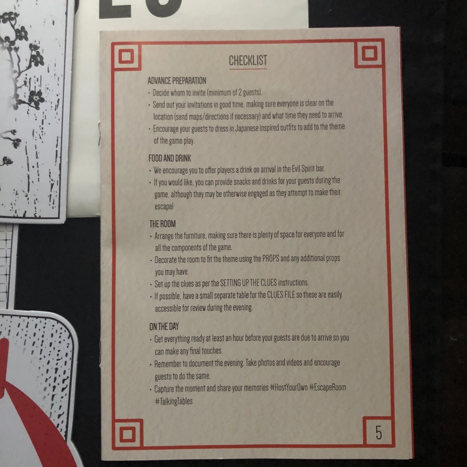 Host Your Own Escape Room Talking Tables Board Game Kyoto Edition 2-6 Players