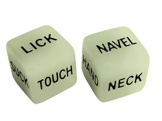 Glow in the Dark Sex Dice Adult Love Games Kama Sutra Couples Gift UV Reactive