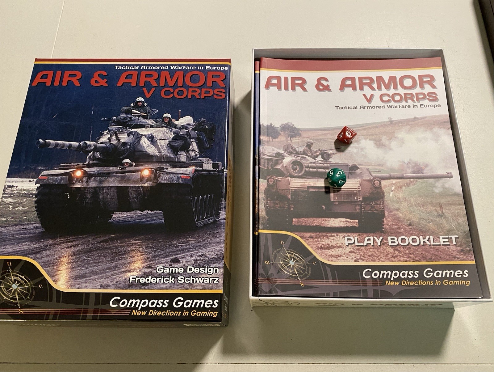 Air & Armor V Corps Board Game – Complete, Unpunched, and Unplayed – Mint Cond
