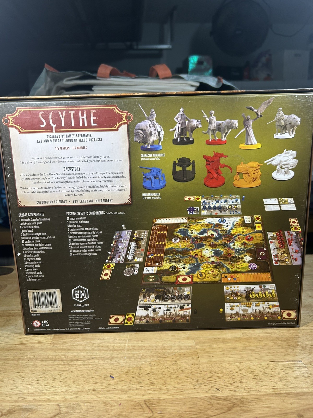 Stonemaier Games Scythe Board Game, 1-5 Players, Ages 14+, READ DESCRIPTION