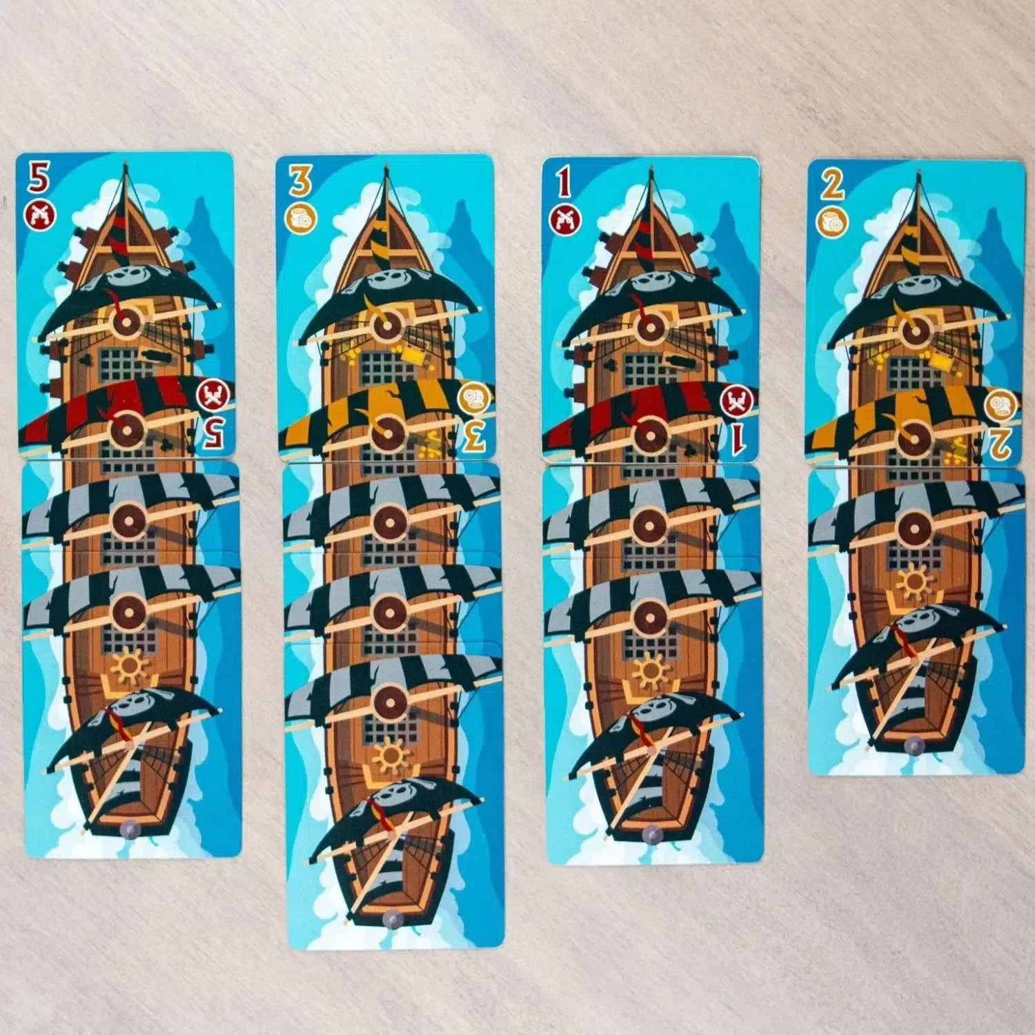 Card game for families with children, fun card game for children 8 years old
