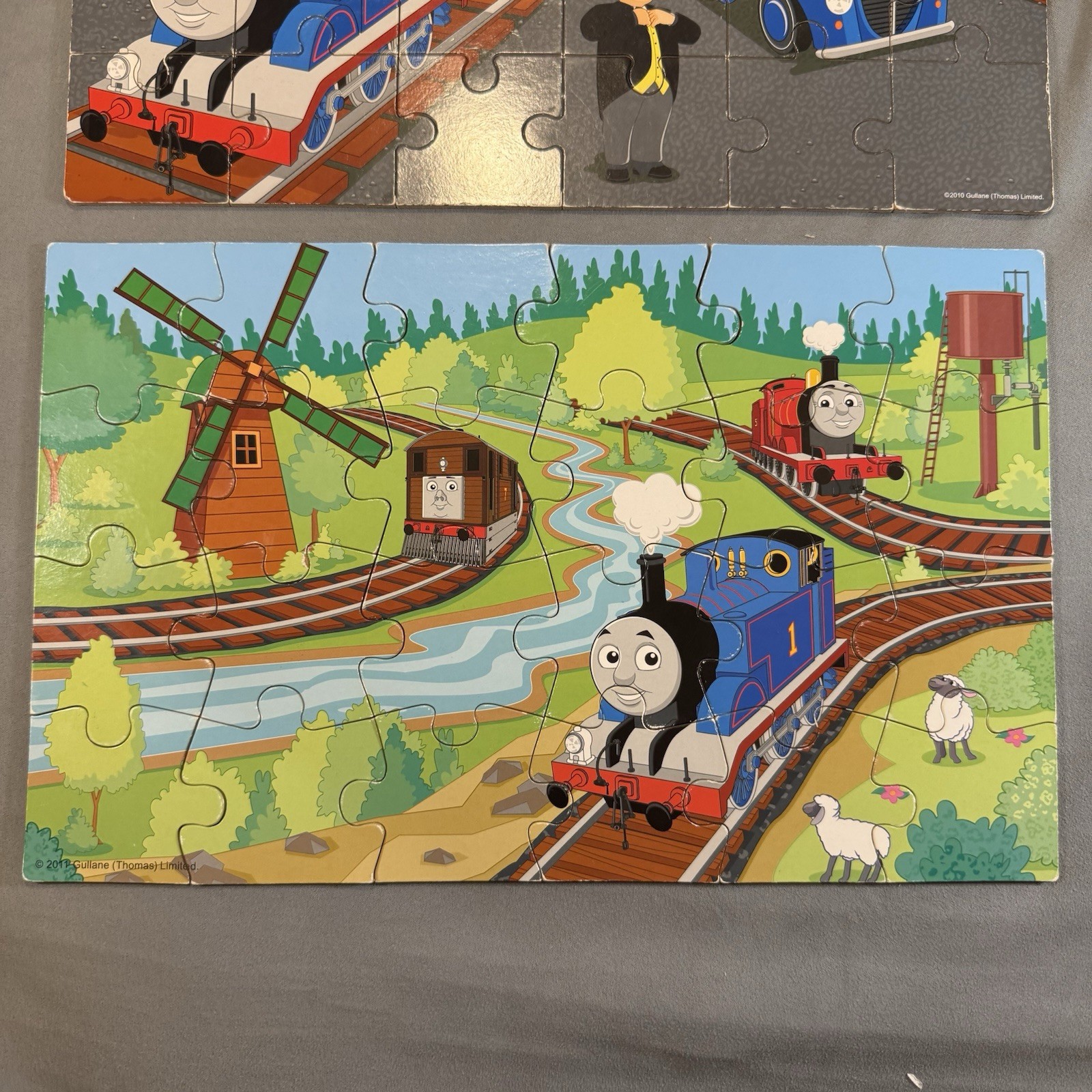 Vintage 2010 Gullane Thomas Limited Tank Engine Large Kids Puzzles Lot of 7