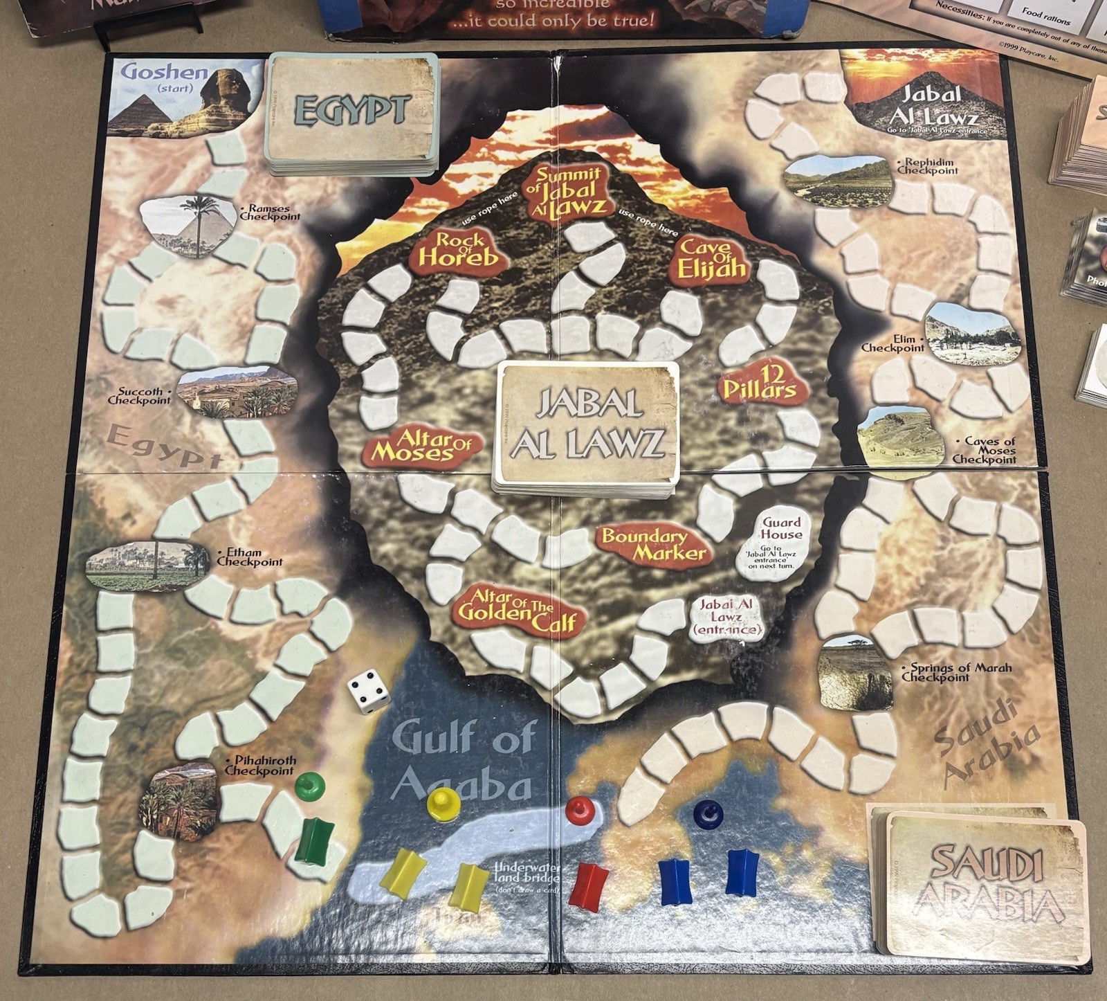 The Lost Mountain of God Biblical Adventure Board Game 1999 Tommy Nelson *READ