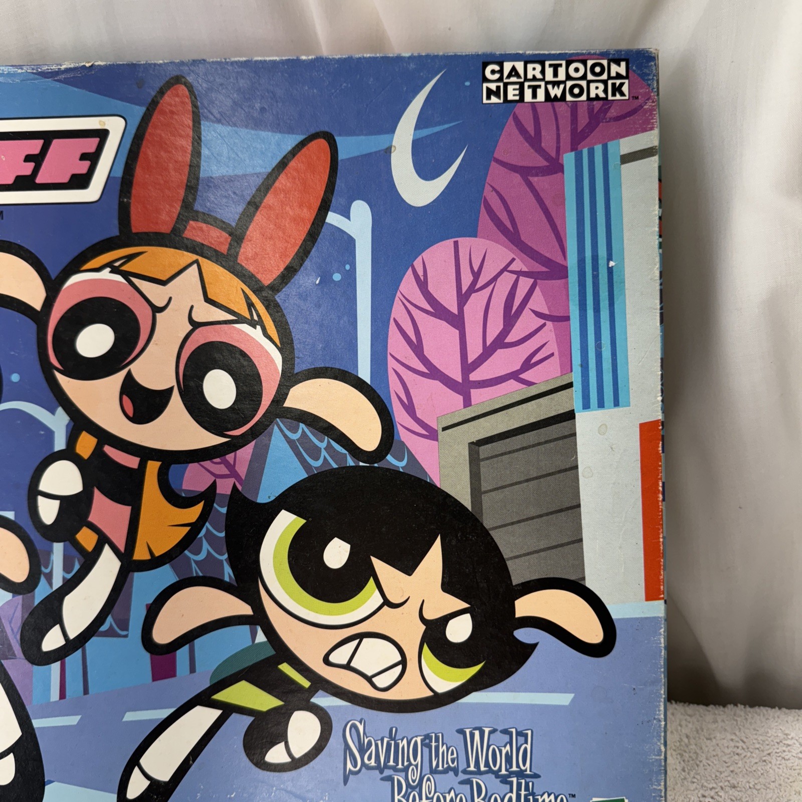 The Powerpuff Girls Board Game Cartoon Network Hasbro 2000 Not Complete