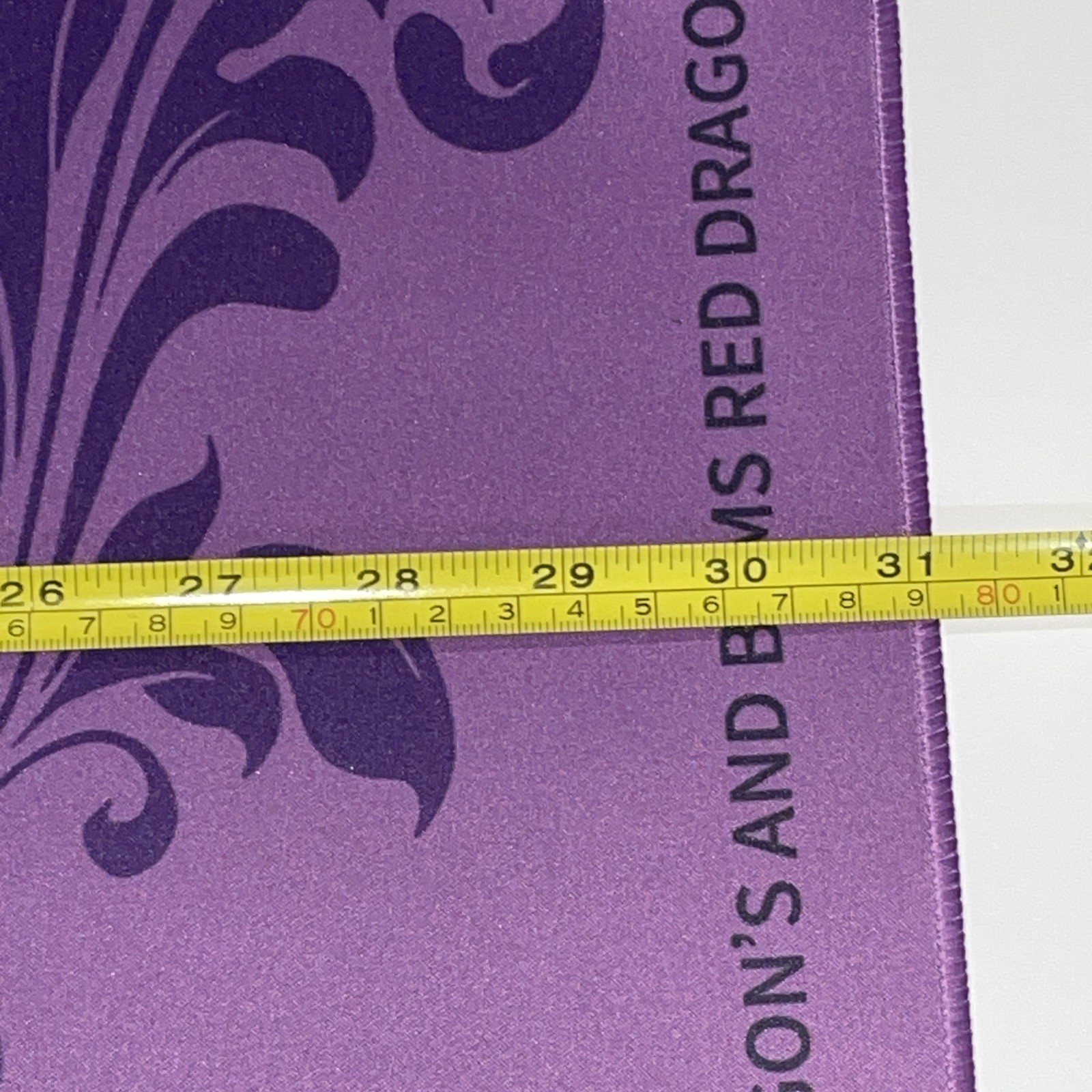 Mahjong Gaming Mat 31x31in Natural Rubber 3mm Thickened Non-Slip Purple New