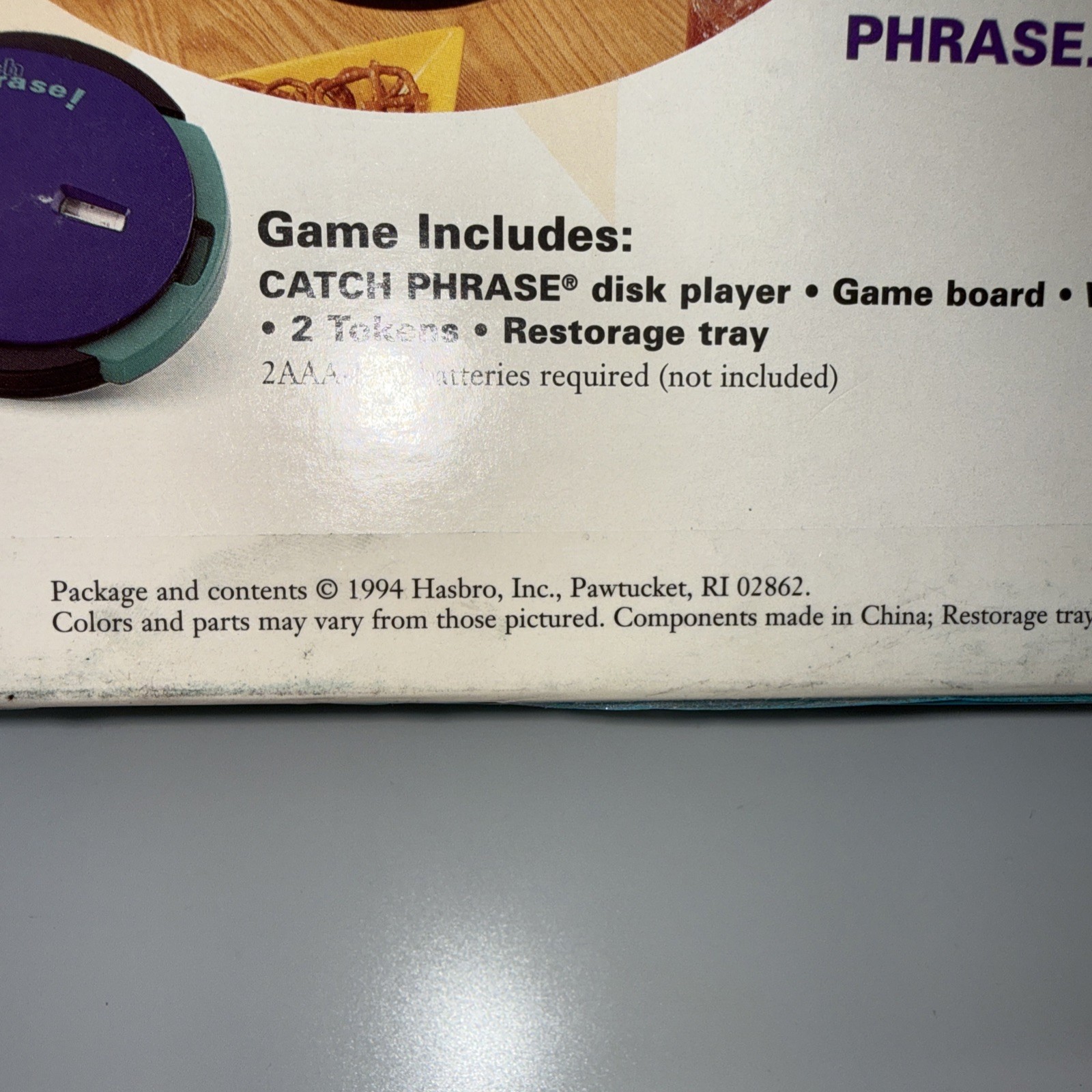 VINTAGE Catch Phrase Game COMPLETE WORKS Parker Brothers 1994 90s Words