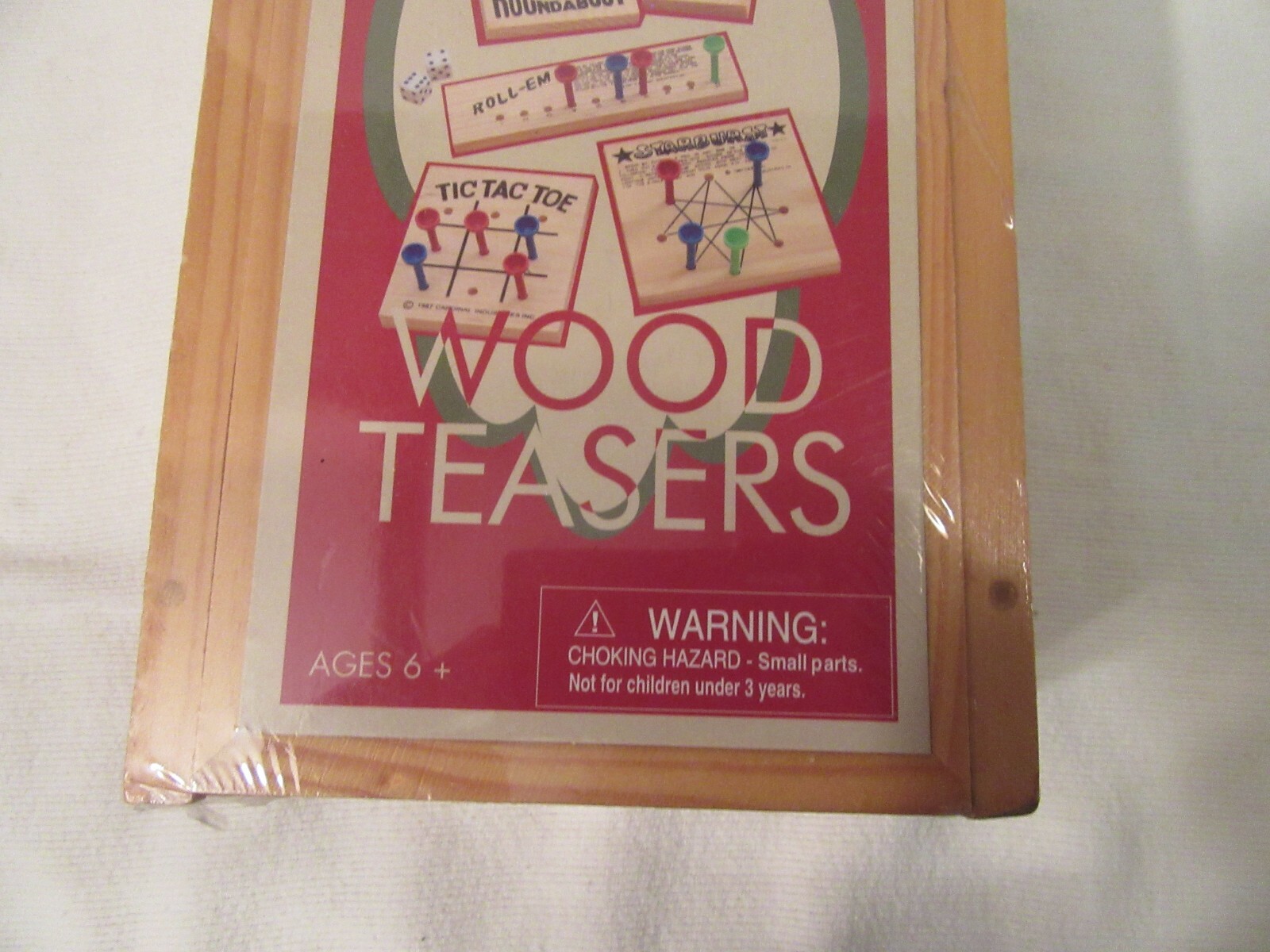 Pavillion Wood Game Set, Brain Teasers, NIB, Classics, Roll-em, Tic Tac Toe, etc