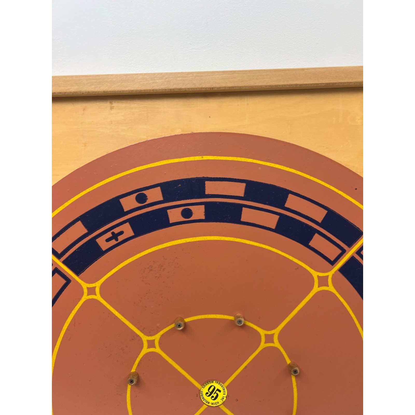 Carrom Industries Model 95 Vintage Double Sided Wooden Game Board Wood Wall Art