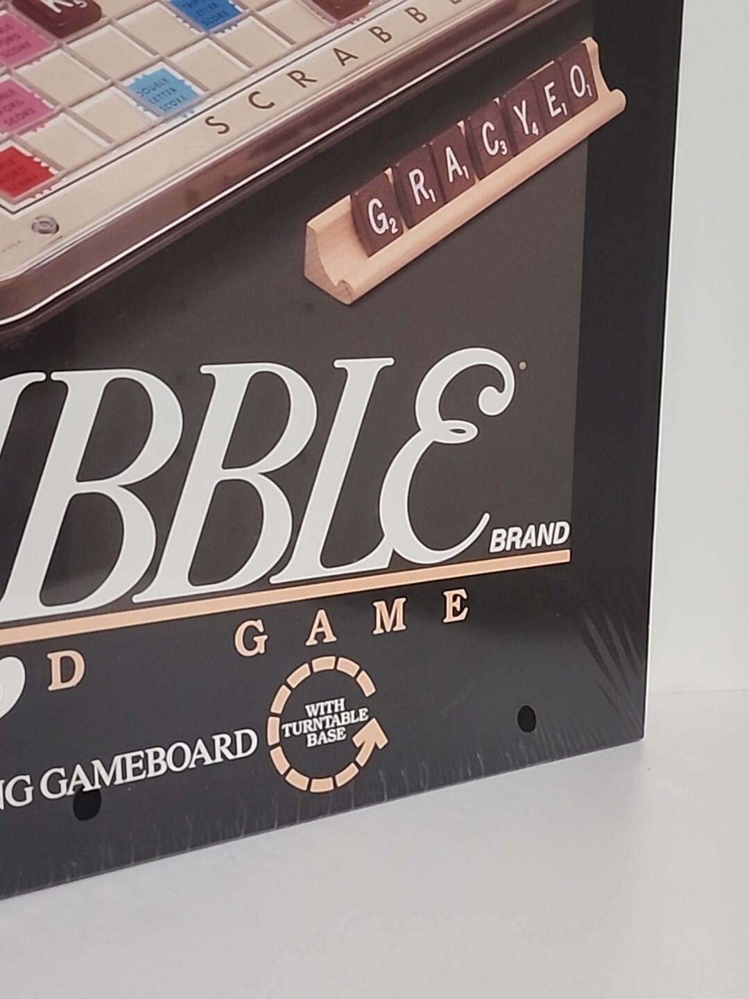 Scrabble Crossword Game Deluxe Edition Turntable 4034 1989 Milton Bradley Sealed