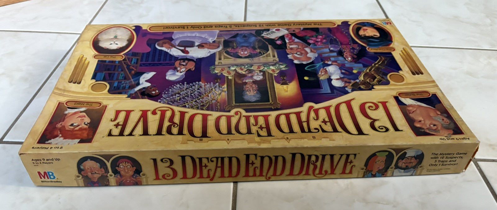 13 Dead End Drive Board Game Milton Bradley -Family Game Night Kids & Adults