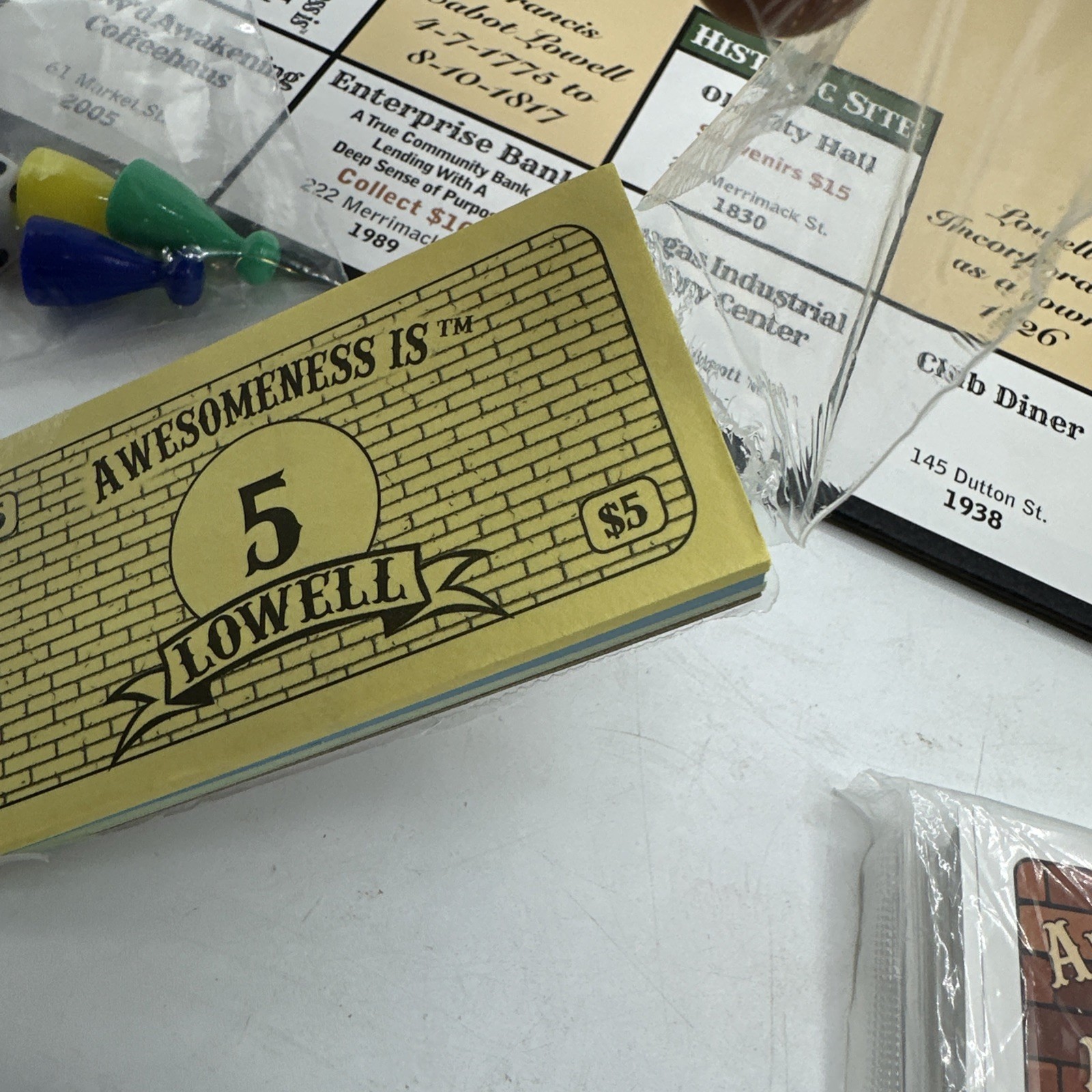 Awesomeness is Lowell Massachusetts Commemorative Board Game 2018