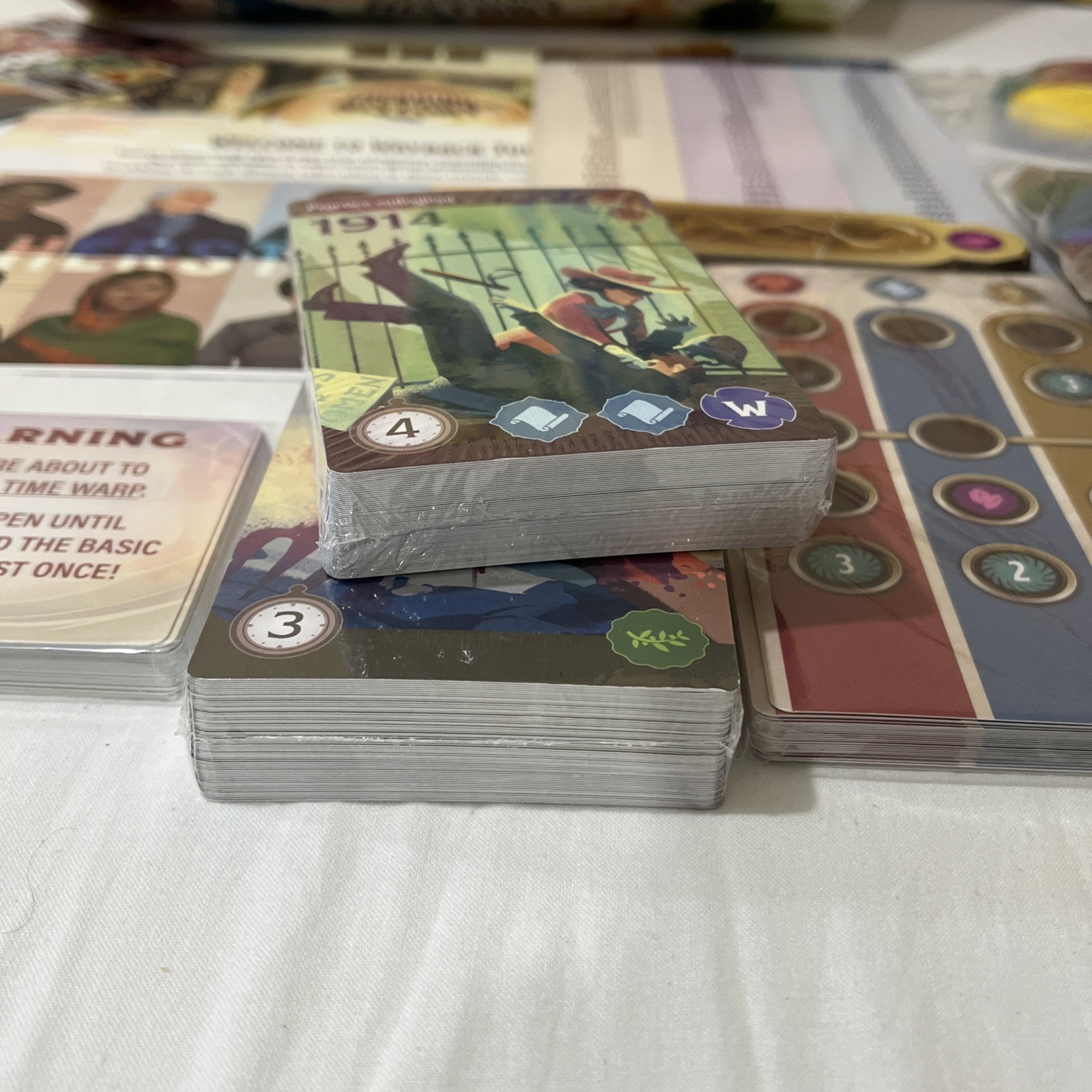 TREKKING THROUGH HISTORY + TIME WARPS Expansion Board Game 100% COMPLETE 2022
