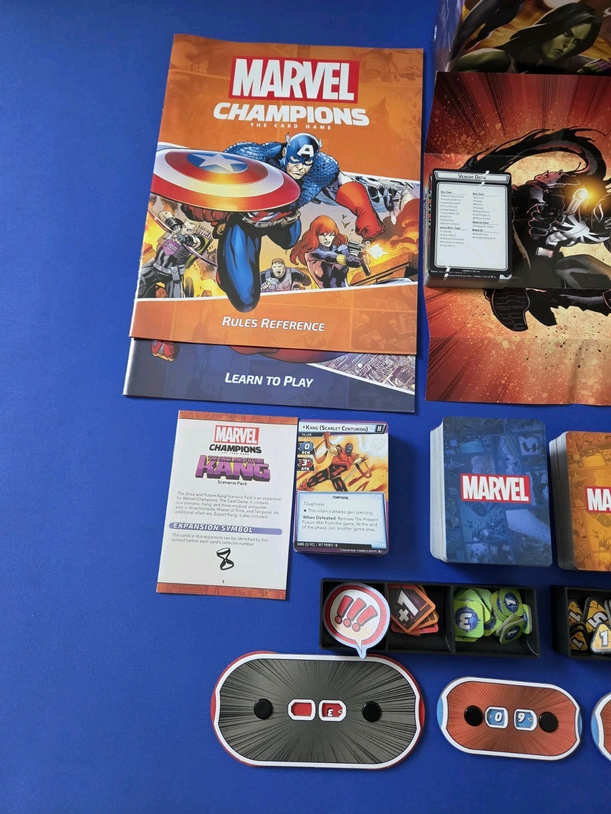 Marvel Champions The Card Game Core Set + 3 Expansions + Insert! COMPLETE