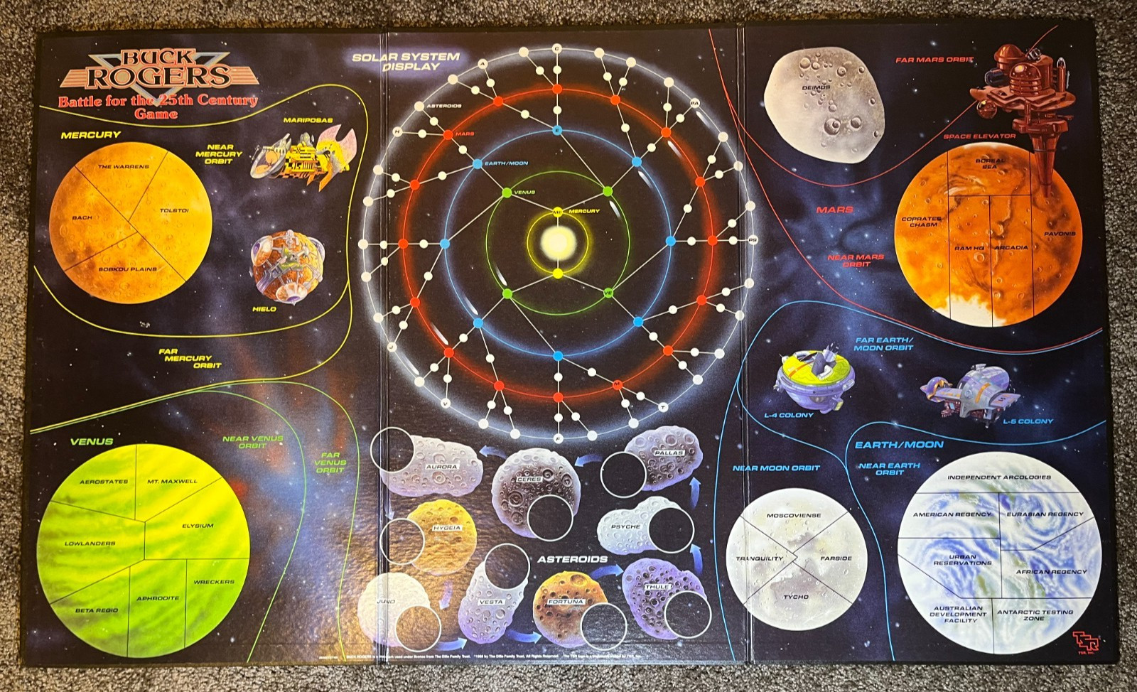 Buck Rogers – Battle for the 25th Century Board Game TSR Box OK/Components VG