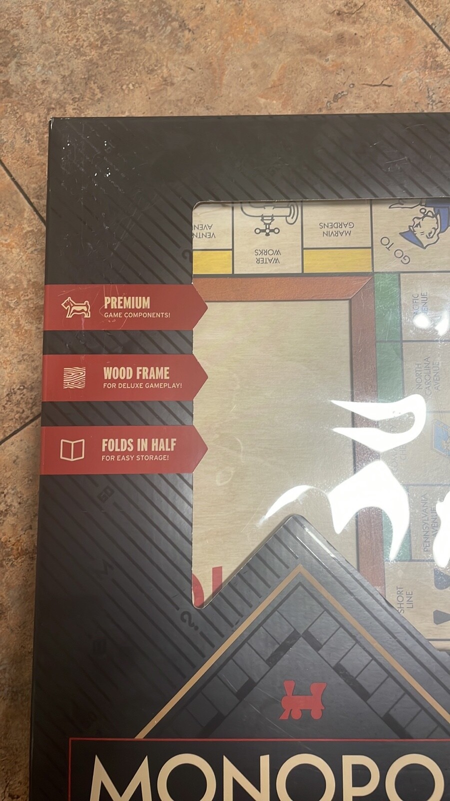 Brand New MONOPOLY GRAND Luxury Edition Folding Wood Board Rare Gift! SEALED