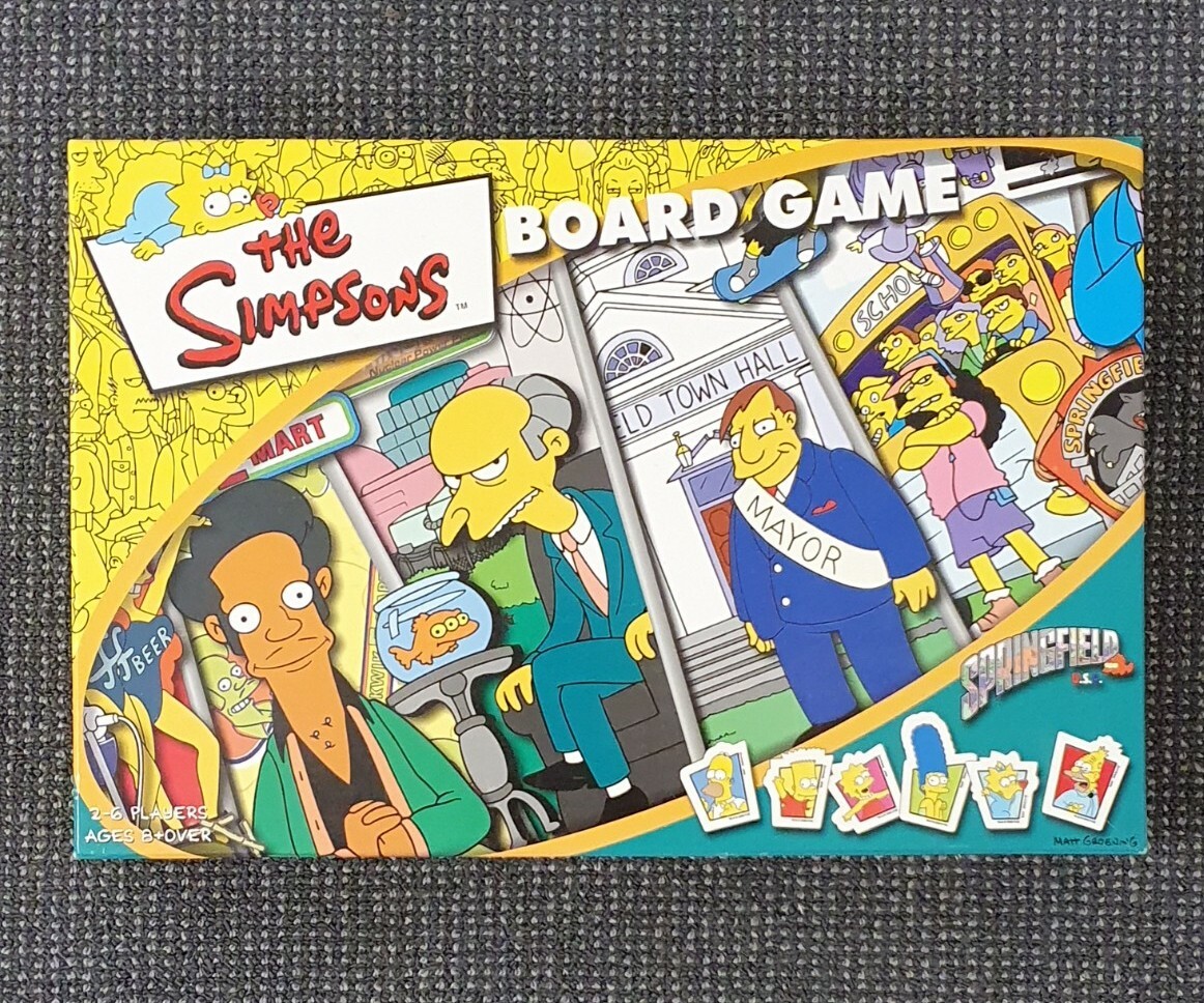 🔶️THE SIMPSONS BOARD GAME SPRINGFIELD USA COMPLETE 2000 +TOP TRUMPS 2003