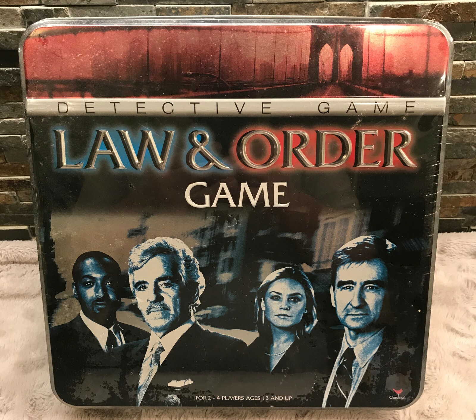 Law And Order Detective Board Game New Sealed Metal Tin Box