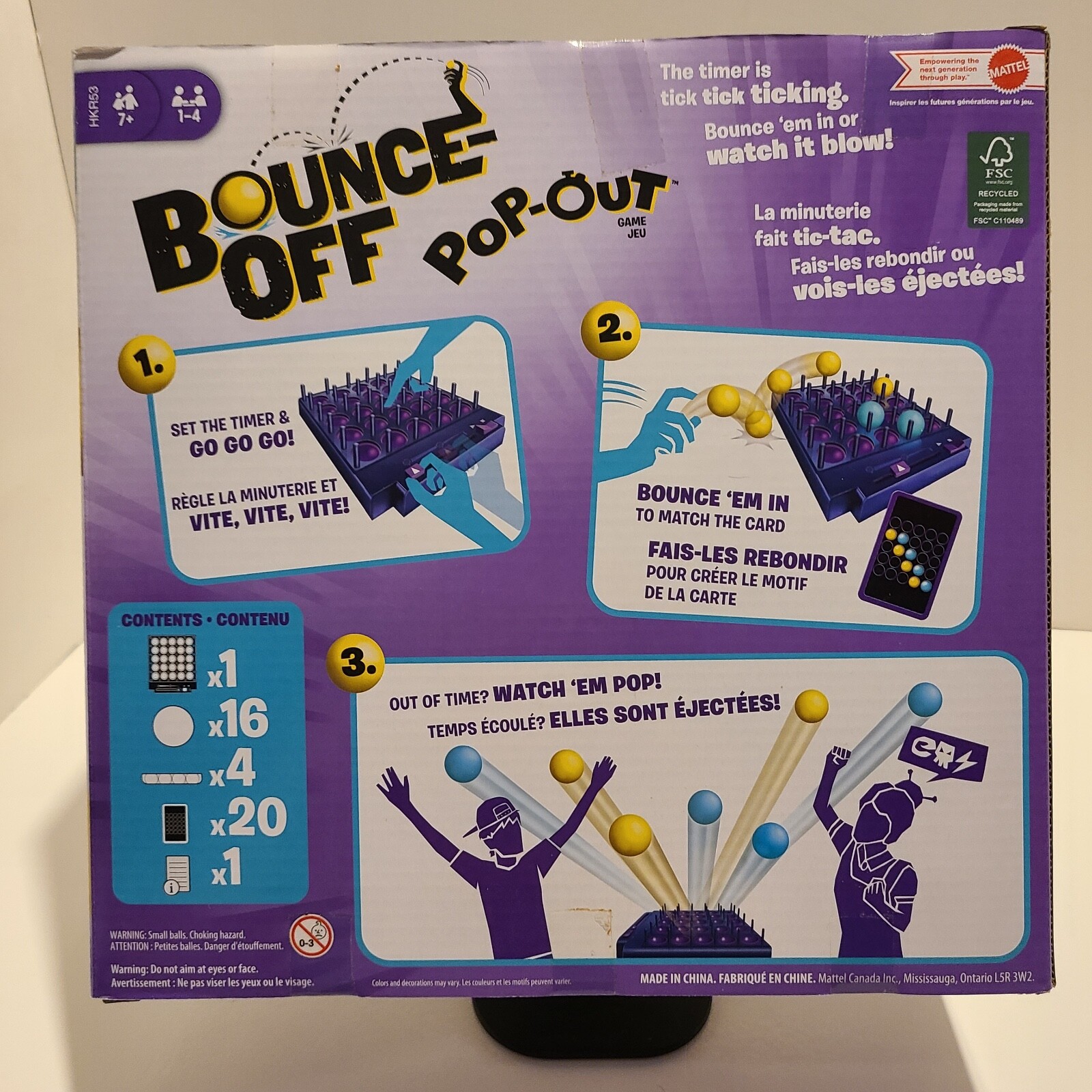 Bounce-Off Pop-Out Party Game. No Batteries Required by Mattel Games.