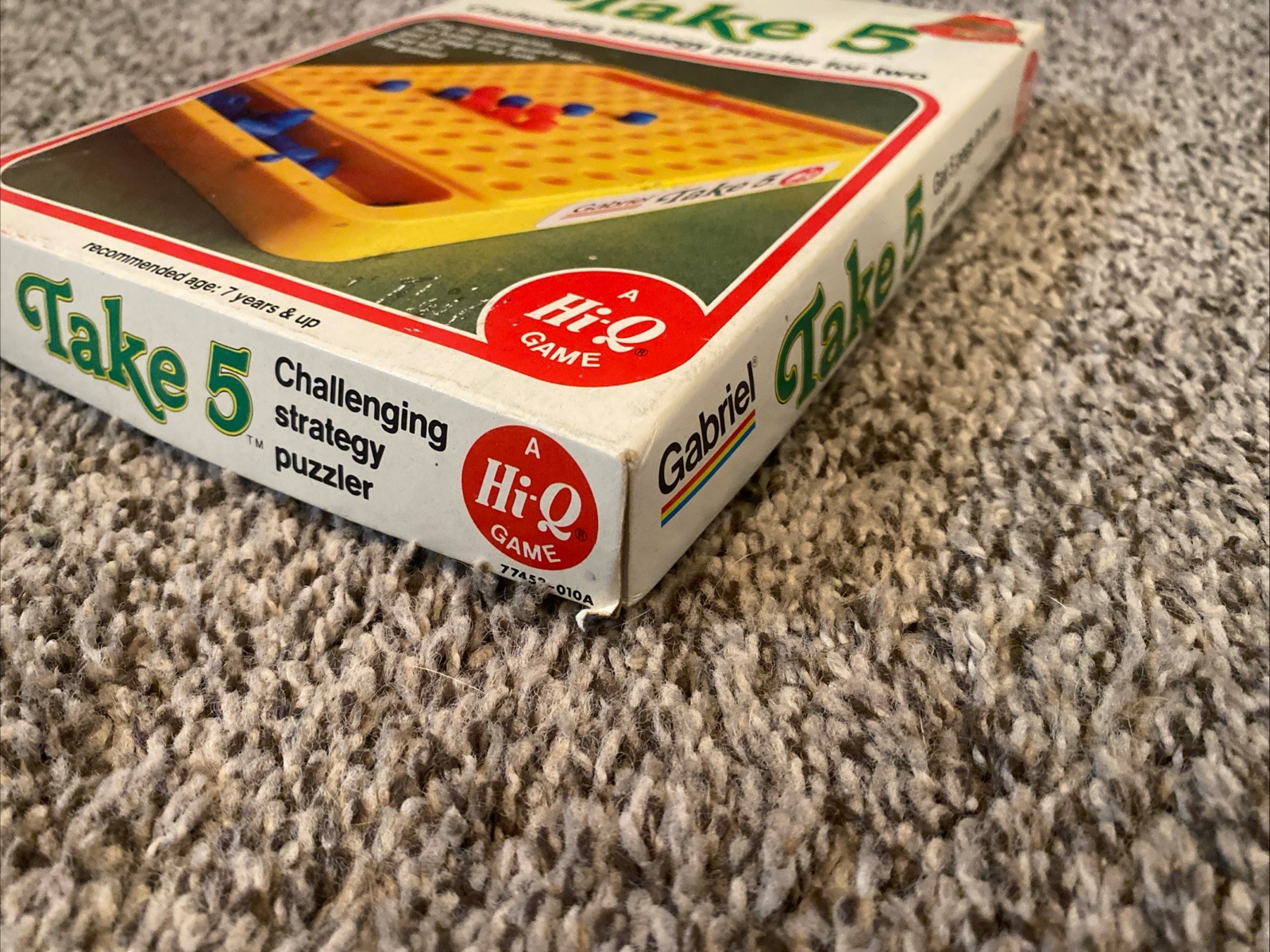 Vintage “Take 5” Game w/ Box 1977 Gabriel Hi-Q Strategy Puzzler