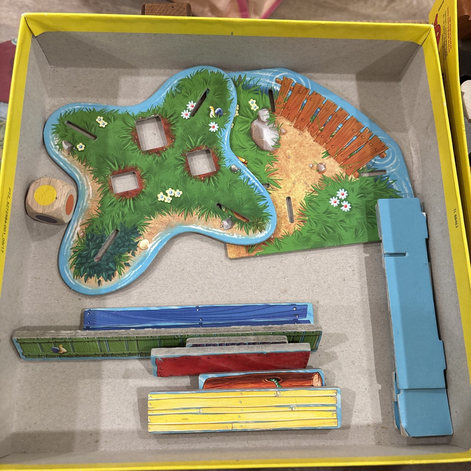 HABA Board Game Rabbit Rally – 100% COMPLETE! One Piece Has Been Taped. See Pic