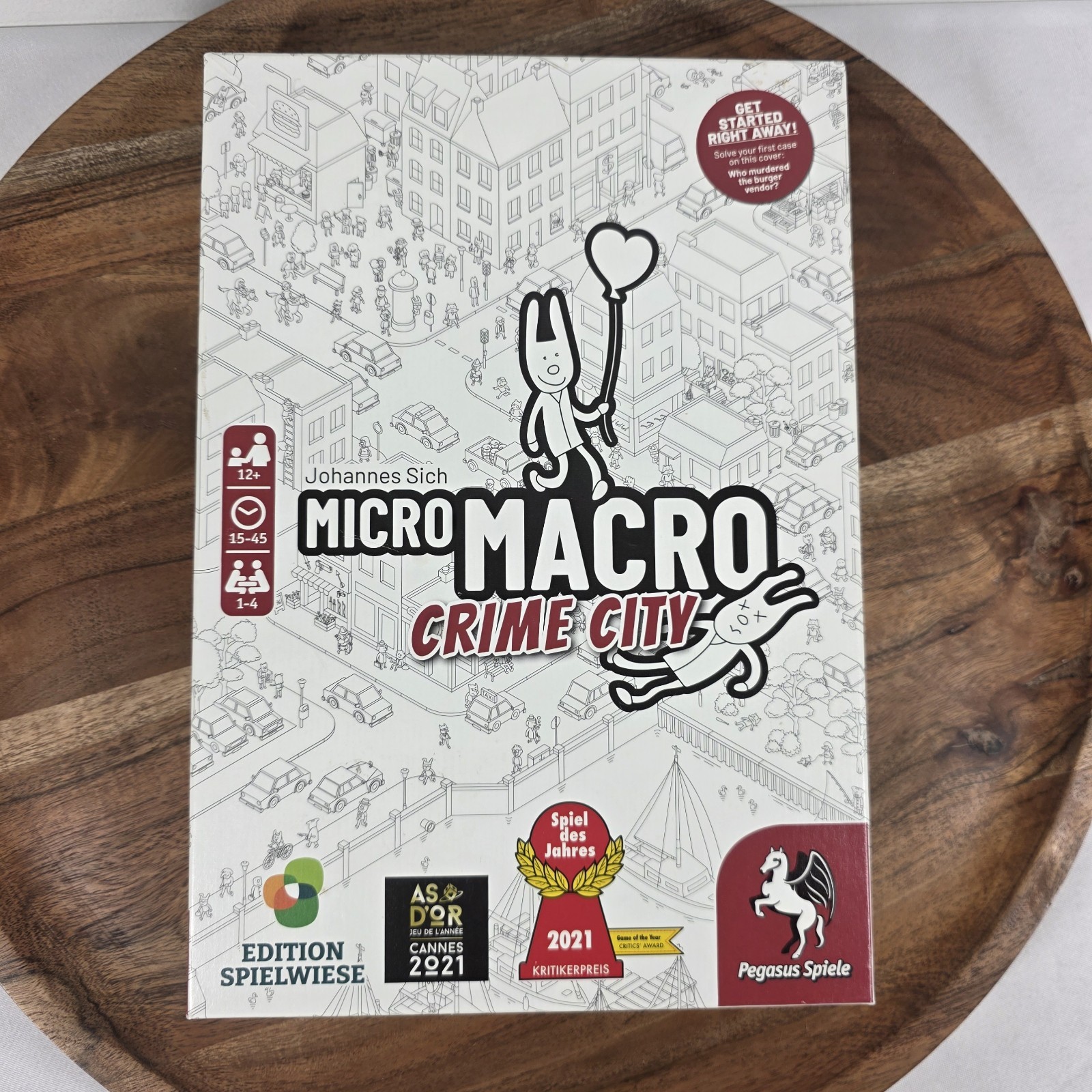 Pegasus Spiele Johannes Sich Micromacro Crime City Detective Board Game Complete
