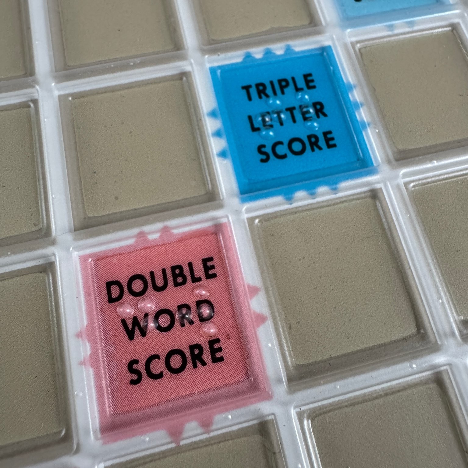 Scrabble Selchow & Righter Braille No.76 Board Game 2-4 Players 1980