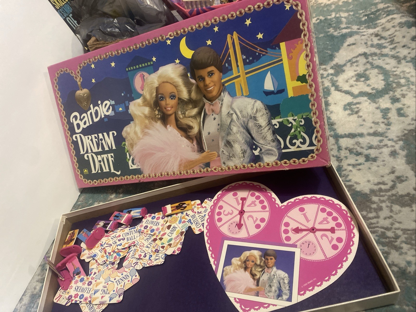 VINTAGE BOXED BARBIE DREAM DATE BOARD GAME 1992 GOLDEN MATTEL Has All Pieces