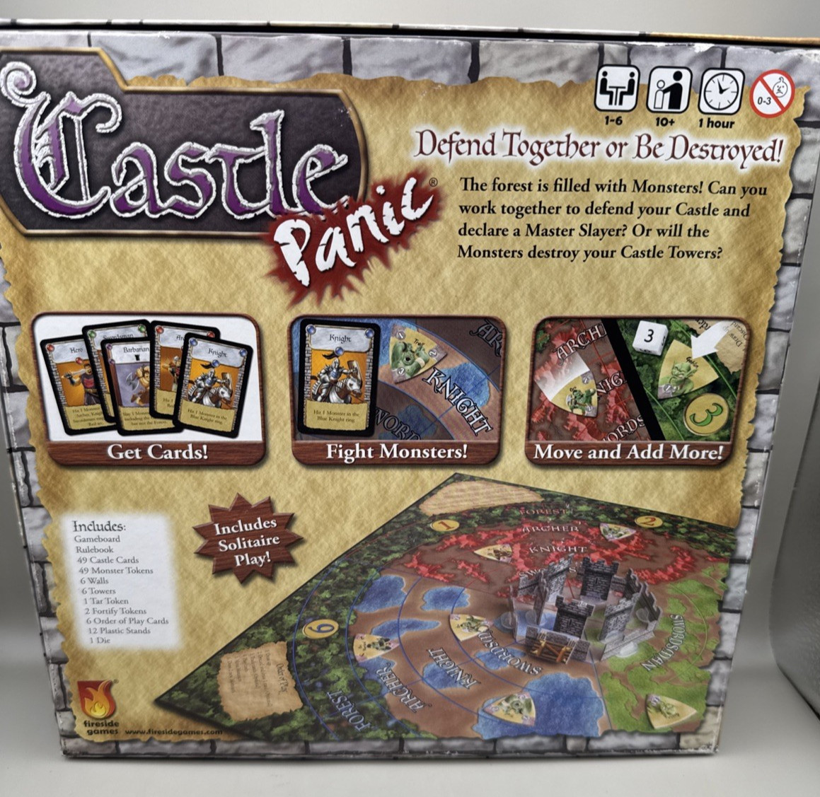 Castle Panic Board Game Fireside Games First Edition 2017 – Great Condition