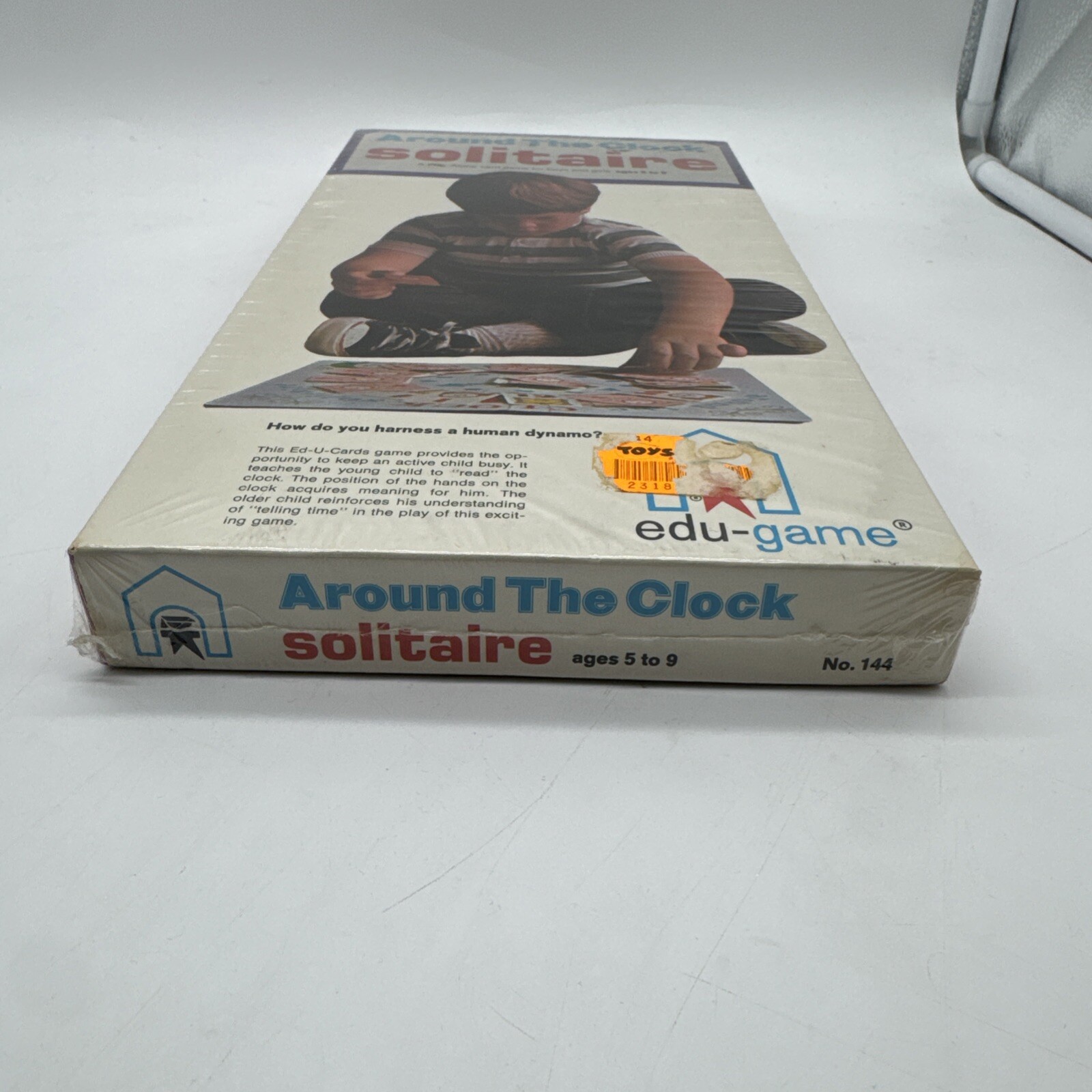 1970s AROUND the CLOCK SOLITAIRE Old Stock Board Game Edu-Game FACTORY SEALED